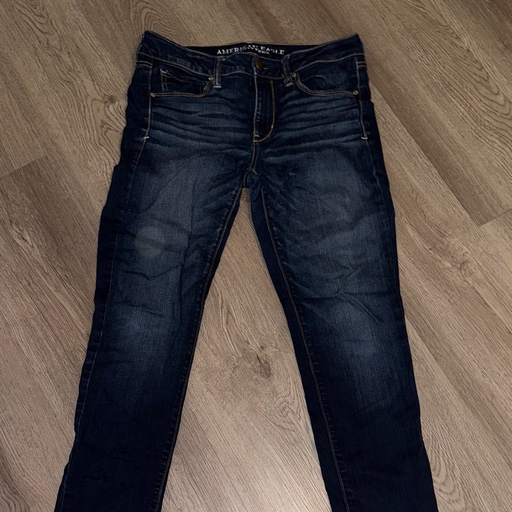 American Eagle Outfitters Women's Deep Indigo Skinny Jeans